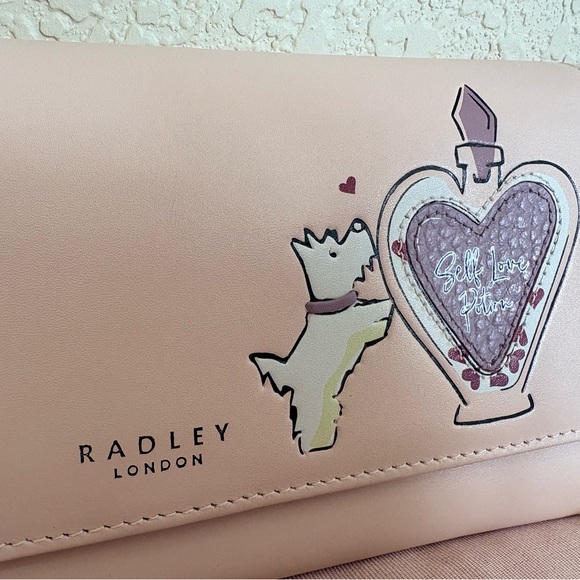 NWOT-- Radley London Light Pink Love Potion Wallet (comes with dust bag) - Picture 2 of 9